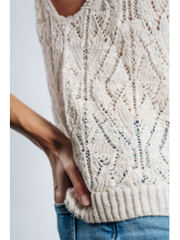 Pull SM dentelle Anna 16861 Cézembre Cezembre