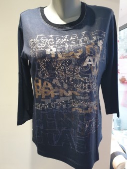 T.SHIRT uni marine 123306 Rabe RABE