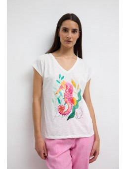 T.shirt MC Dominica 16835 Tinta Tinta Style