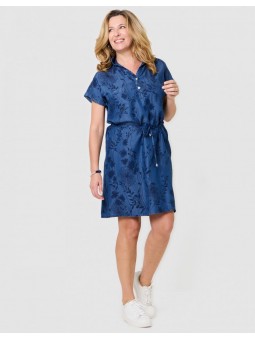 Robe imprimé en tencel F4477 Christine Laure Christine Laure