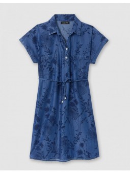 Robe imprimé en tencel F4477 Christine Laure Christine Laure