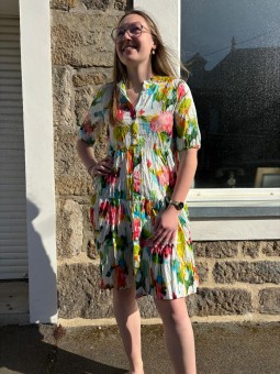 Robe en coton bio imprimé LISA Laure en robe