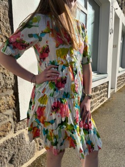 Robe en coton bio imprimé LISA Laure en robe