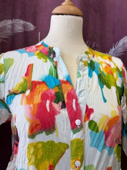 Robe en coton bio imprimé LISA Laure en robe