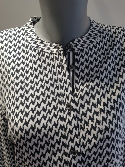 Tunique Imprimé noir et blanc 124101 Rabe RABE