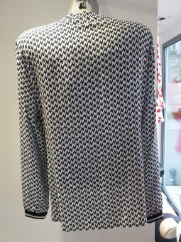 Tunique Imprimé noir et blanc 124101 Rabe RABE