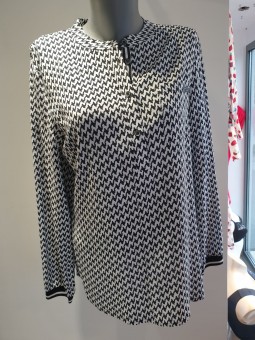 Tunique Imprimé noir et blanc 124101 Rabe RABE